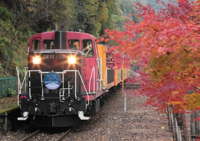 京都にある大自然の紅葉スポット トロッコ嵯峨野鉄道 Radichubu ラジチューブ