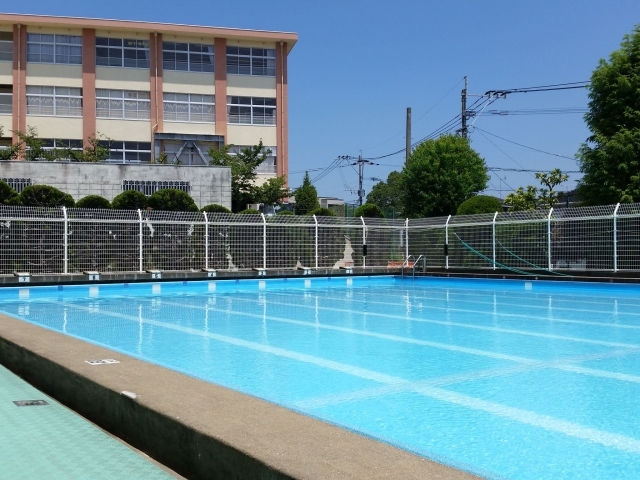 学校のプールに無断侵入して泳いだ男性が逮捕。着ていたものが物議